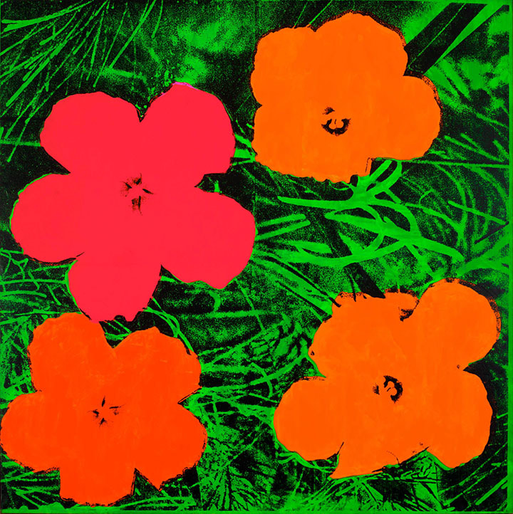 Andy Warhol, Flowers 1964, Tate Modern, Exhibition, London, Art, Pop Art, Painting