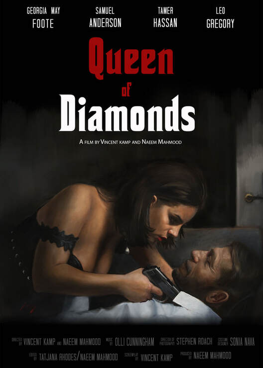 Vincent Kamp, queen of diamonds, film, screening, painting, art, realism, drama 